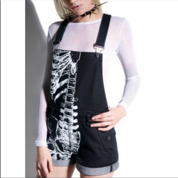Iron Fist Pants - !!SOLD!! NWT Iron Fist Wishbone Bone Overalls Shortalls